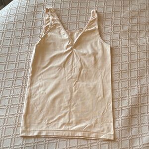 Joe Fresh Soft Pink Twist-Front V-Neck Tank